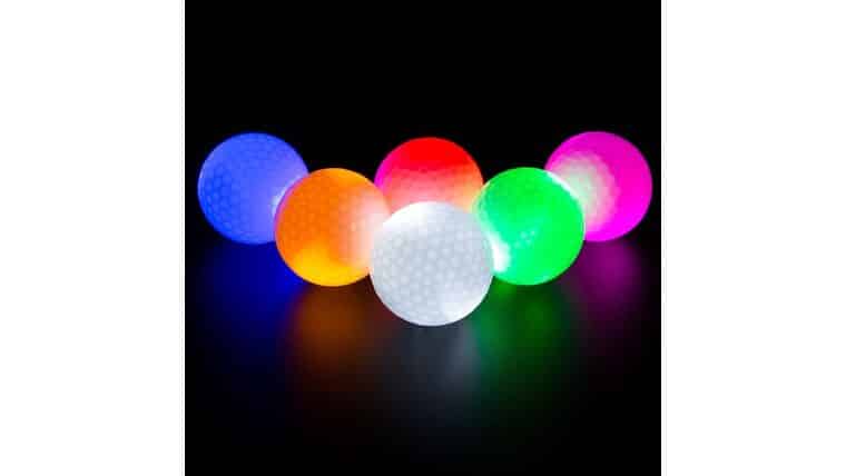 LED Illuminated Golf Balls, Glow in The Dark Night Golf Balls – White | Rental