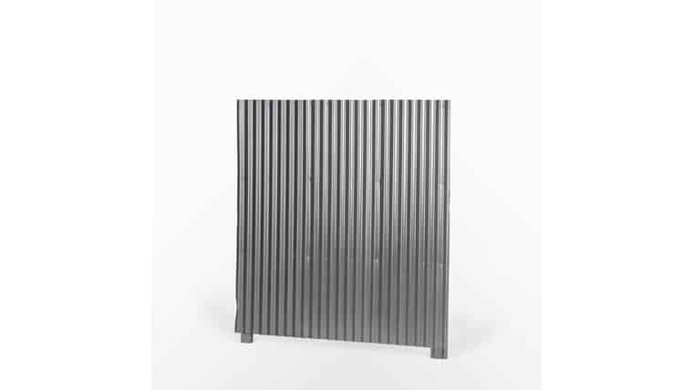 Metal – 74″ x 77H Ridge Panel Screen Divider Rental | Rental