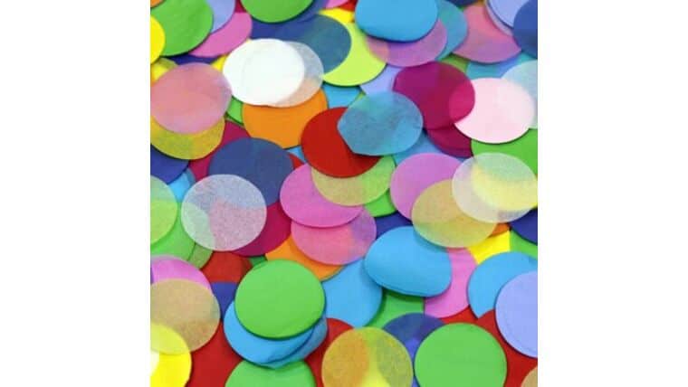 2″ Multicolor Tissue Circles | Rental
