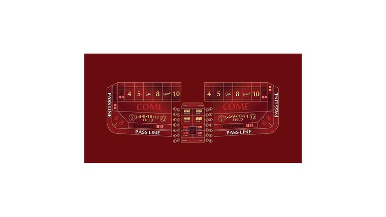 Craps – 8′ Casino Game Table Kit – Glow In The Dark | Rental