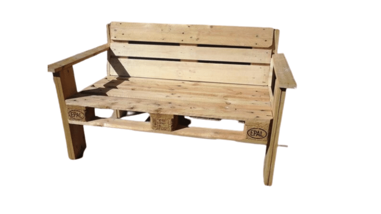 5′ Pallet Bench – Natural | Rental