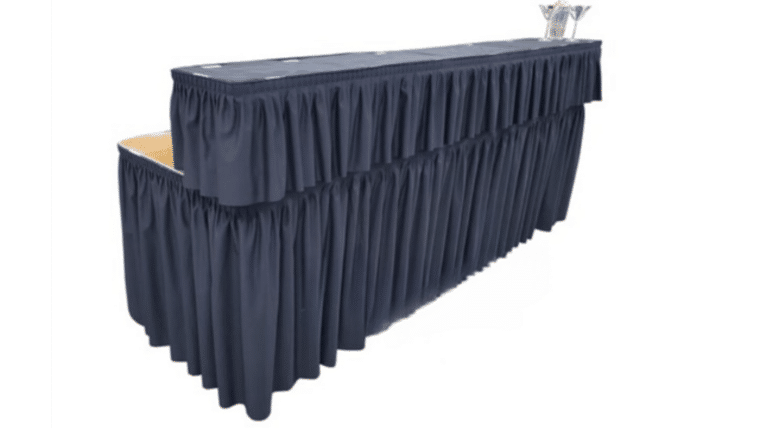 Part – 6′ Bar with Skirting (Skirting In Black) | Rental Part – 6′ Bar with Skirting (Skirting In Black) | Rental