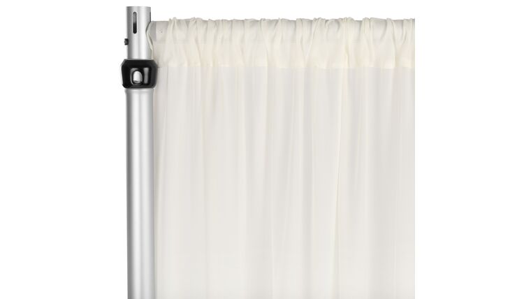 Chiffon Curtain Drape 10ft H x 58″ W Panel – Ivory | Rental Chiffon Curtain Drape 10ft H x 58″ W Panel – Ivory | Rental