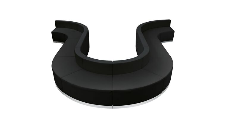 Package – HERCULES Alon Series Black LeatherSoft Reception Configuration, 10 Pieces #4 | Rental