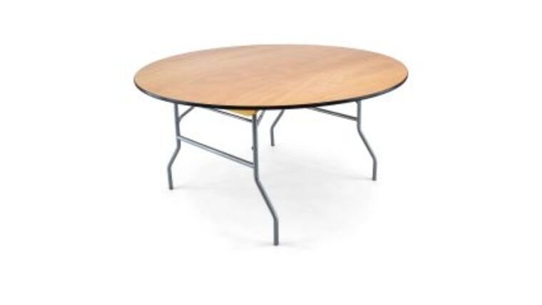 Banquet Table | Wood | Round | 60″ | Rental