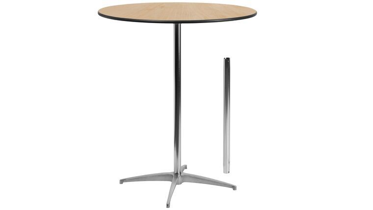 Cocktail Table – 36″ Round High Boy Kit – Wood | Rental Cocktail Table – 36″ Round High Boy Kit – Wood | Rental