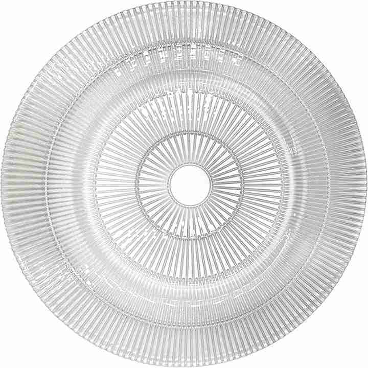 Apollo – Glass Charger Plate in Silver (Item # 0328) | Rental