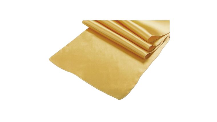 Satin Table Runner – Bright Gold | Rental