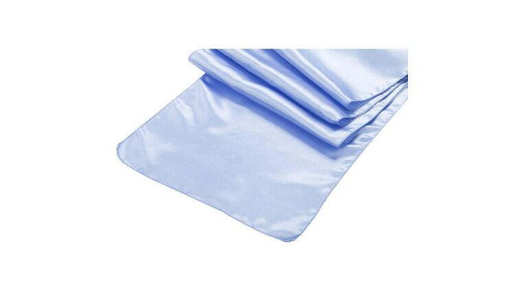 Satin Table Runner – Cornflower/Serenity | Rental Satin Table Runner – Cornflower/Serenity | Rental