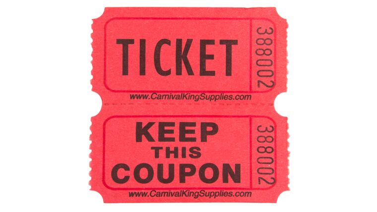 Part  – Red Stack Roll Tickets (Double Roll – 2,000 Tickets) | Rental