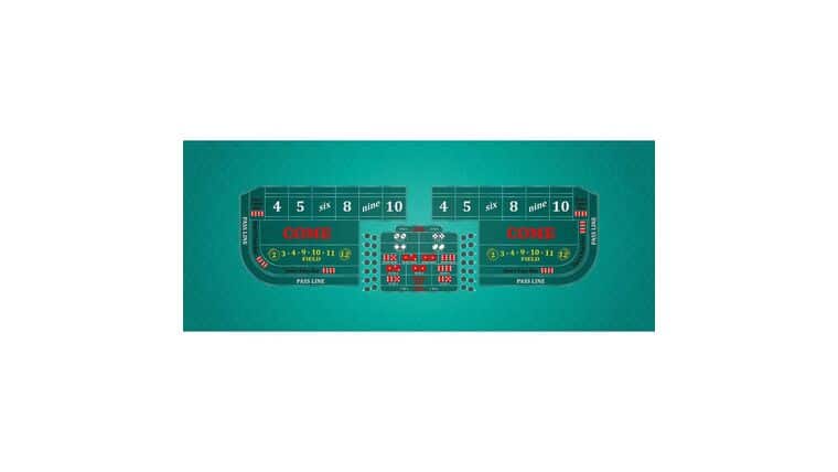 Craps – 8′ Casino Game Table Kit – Teal | Rental Craps – 8′ Casino Game Table Kit – Teal | Rental