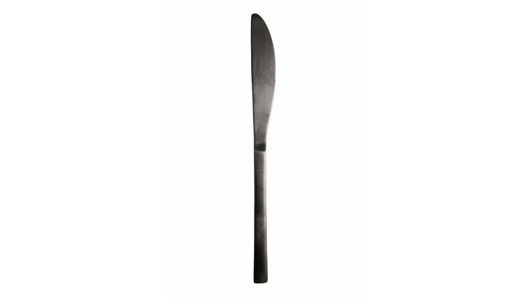Arezzo Brushed Black Dinner Knife | Rental Arezzo Brushed Black Dinner Knife | Rental