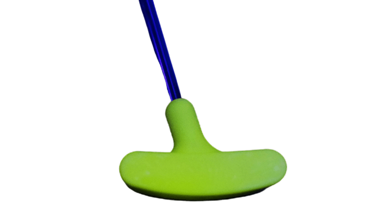 Black Light Yellow Rubber Mini Golf Putter | Rental
