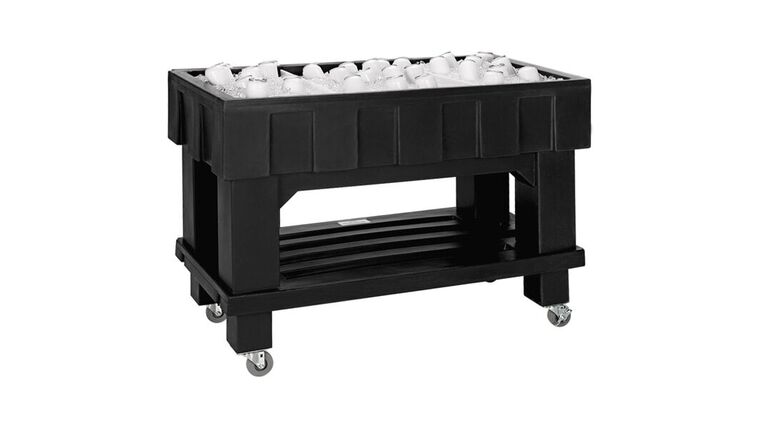 Texas Icer 140 Qt. Black Insulated Ice Bin / Merchandiser | Rental