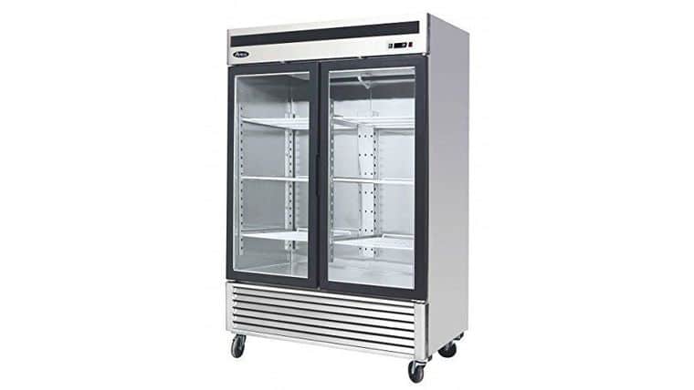 Double Glass Door Display Commercial Refrigerator | Rental