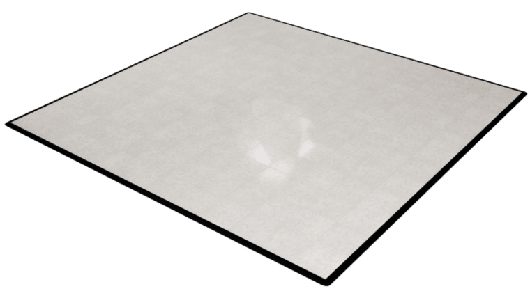 27′ x 27′ White Marble Dance Floor | Rental