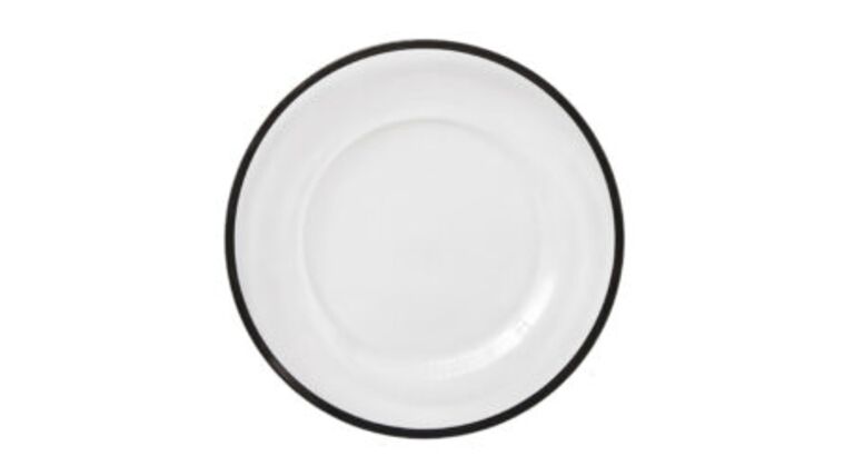 Onyx Rim Glass Dinner Plate | Rental Onyx Rim Glass Dinner Plate | Rental