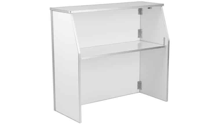 4′ Folding Bar – White | Rental