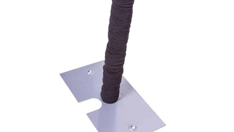 8′ x 2″ Spandex Pole Cover – Black | Rental