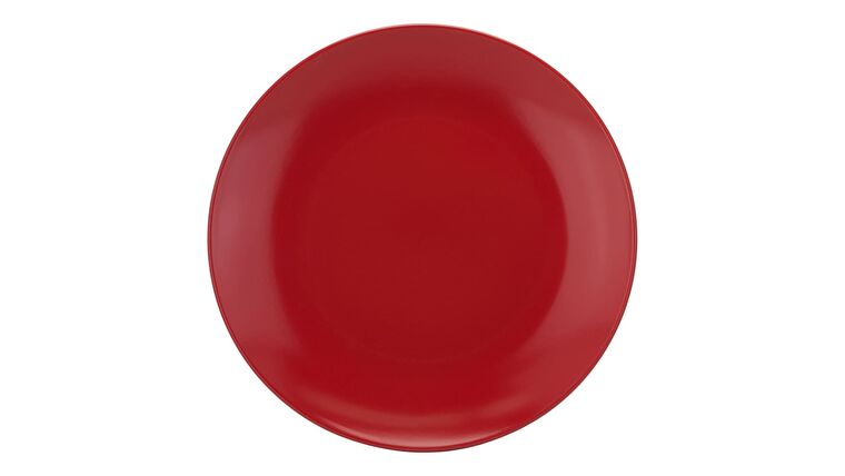 10 1/4″ Wazee Matte Dinner Plate – Stoneware – Red | Rental