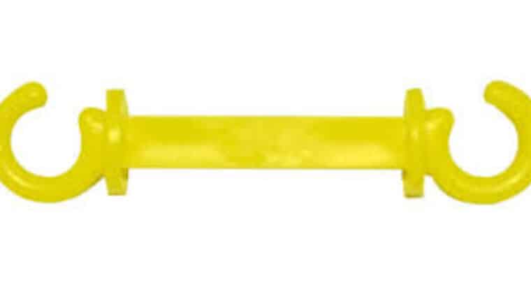 Plastic C Hook For Stanchion – Yellow | Rental