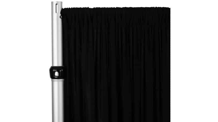 Spandex 4-way Stretch Drape Curtain 10ft H x 60″ W – Black | Rental Spandex 4-way Stretch Drape Curtain 10ft H x 60″ W – Black | Rental