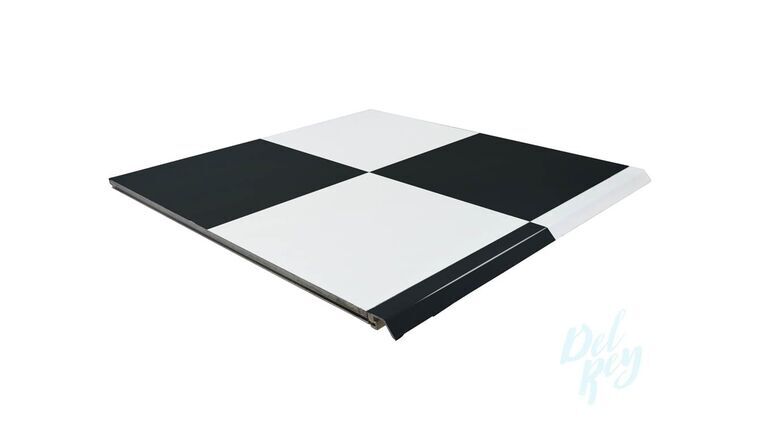18′ x 18′ Black & White Dance Floor Rental | Rental