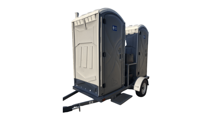 Basic – 2 Stall Portable Restroom Trailer Unit | Rental Basic – 2 Stall Portable Restroom Trailer Unit | Rental
