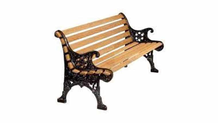 4′ Wood & Iron Foot Bench | Rental