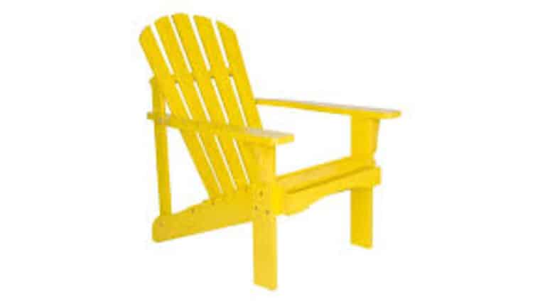 Adirondack Chair | Wood | Yellow | Rental Adirondack Chair | Wood | Yellow | Rental