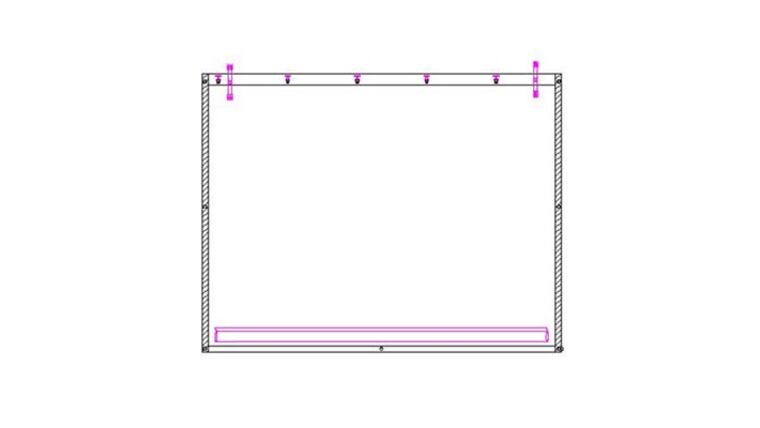 Pop Up Tent Sidewall – 8′ x 10′ – Black Solid | Rental