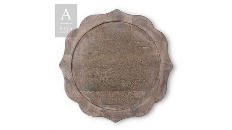 Bennett Charger Plate – Rustico Grey | Rental
