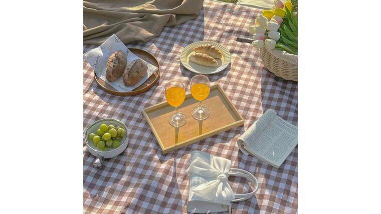 Picnic Blanket Beach Blankets, 80”x60” Picnic Mat Waterproof Sand Proof Foldable Portable for Outdoor Camping Hiking Travel Grass Park Music Festival Lawn Mats (Brown) | Rental Picnic Blanket Beach Blankets, 80”x60” Picnic Mat Waterproof Sand Proof Foldable Portable for Outdoor Camping Hiking Travel Grass Park Music Festival Lawn Mats (Brown) | Rental