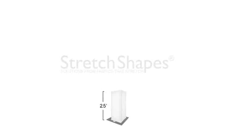 2.5′ White Spandex Truss Sleeve Cover | Rental 2.5′ White Spandex Truss Sleeve Cover | Rental