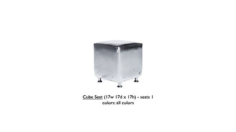 Cube Seat – Silver | Rental