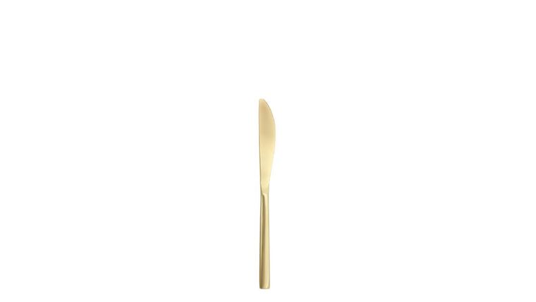 Arezzo Brushed Gold Dessert Knife | Rental