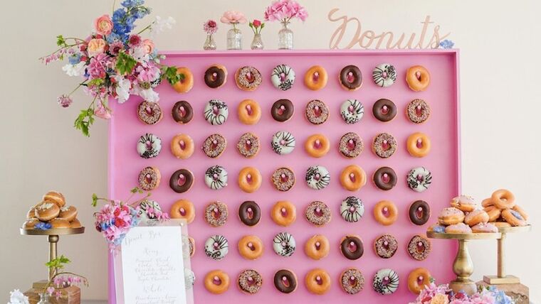 4′ x 4′ Pink Wood Donut Wall | Rental 4′ x 4′ Pink Wood Donut Wall | Rental