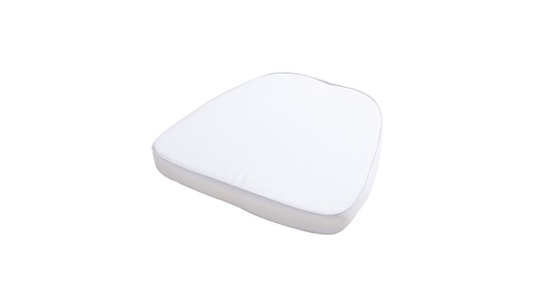 Chair Pad – Chiavari Chair Cushion w/ Velcro Straps – White | Rental