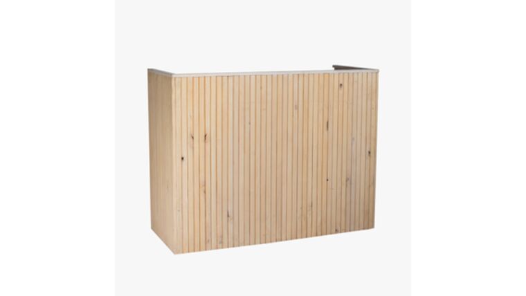 Rosewood DJ Booth Cover – 4′ | Rental Rosewood DJ Booth Cover – 4′ | Rental