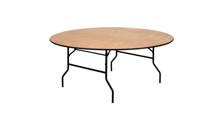 Banquet Table | Wood | Round | 72″ | Rental Banquet Table | Wood | Round | 72″ | Rental