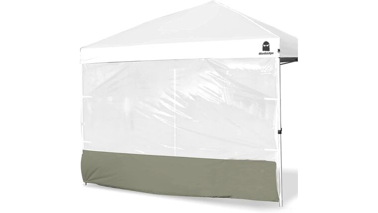 Clear Sidewall for 10×10 Pop up Canopy – Straight Leg, Splicing Transparent Canopy Walls, Instant Canopy Tent Sunwall 10×6.3 Ft – Khaki | Rental