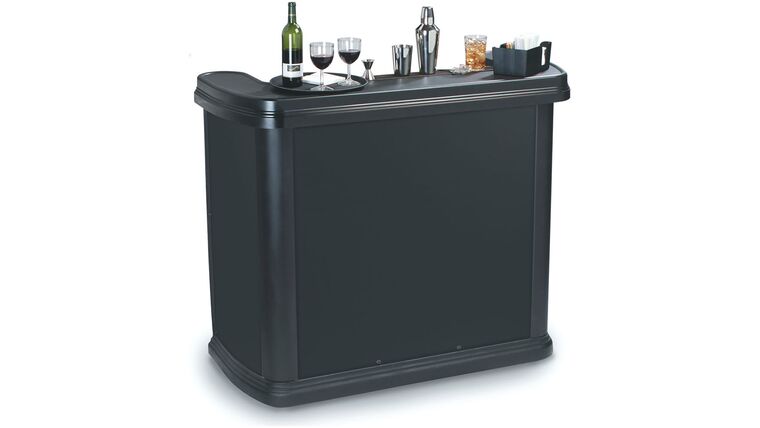 4′ ABS Plastic Deluxe Portable Bar – Black | Rental