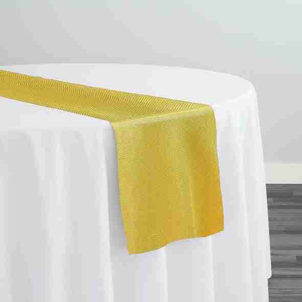 Imitation Burlap Table Runner in Sorbet | Rental Imitation Burlap Table Runner in Sorbet | Rental