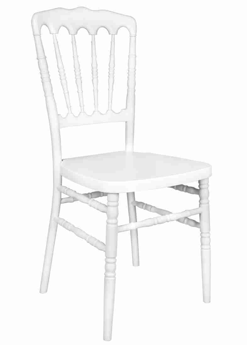 White Steel Skeleton™ Resin Napoleon Chair | Rental