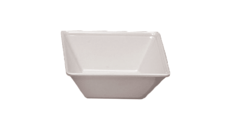 8 oz. Square White Melamine Bowl | Rental 8 oz. Square White Melamine Bowl | Rental