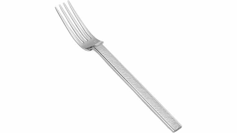 Acqua Silver Dinner Fork | Rental