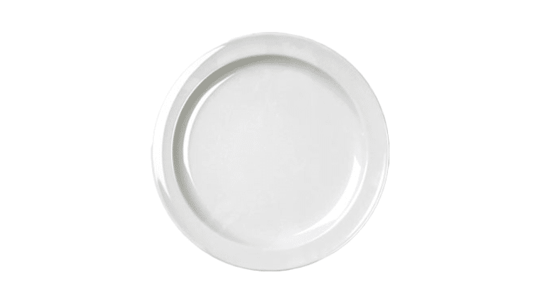 7 1/4″ Round Melamine Dessert Plate (White) | Rental 7 1/4″ Round Melamine Dessert Plate (White) | Rental