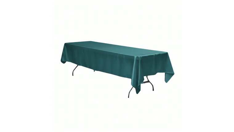 Polyester | Aqua Blue | 60″ x 120″ Rectangle Tablecloth | Rental Polyester | Aqua Blue | 60″ x 120″ Rectangle Tablecloth | Rental