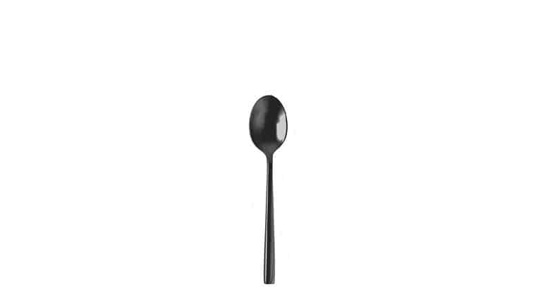 Arezzo Brushed Black Espresso Spoon | Rental Arezzo Brushed Black Espresso Spoon | Rental