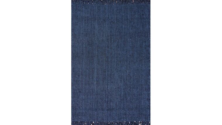 Loop Jute Rug | 5' x 7' 6" | Navy Blue | Rental